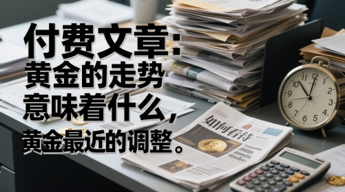 付费文章：黄金的走势意味着什么，如何看待黄金最近的调整-优创项目网