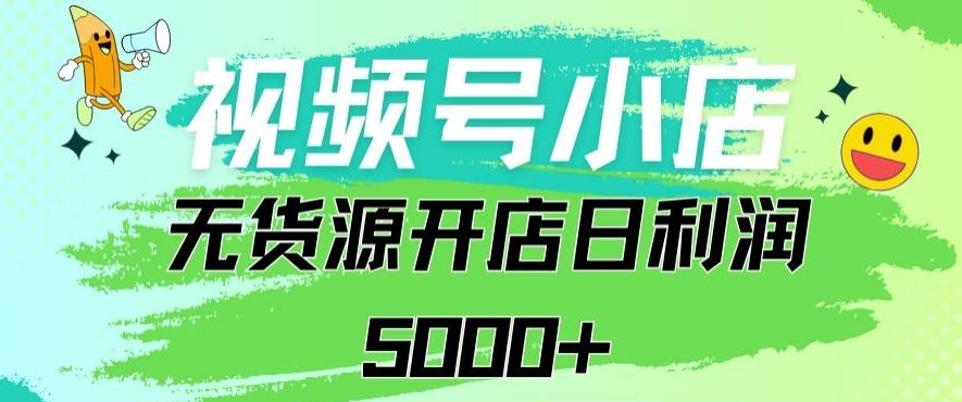 视频号无货源小店从0到1日订单量千单以上纯利润稳稳5000+【揭秘】-优创项目网