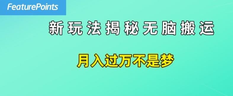 简单操作，每天50美元收入，搬运就是赚钱的秘诀【揭秘】-优创项目网