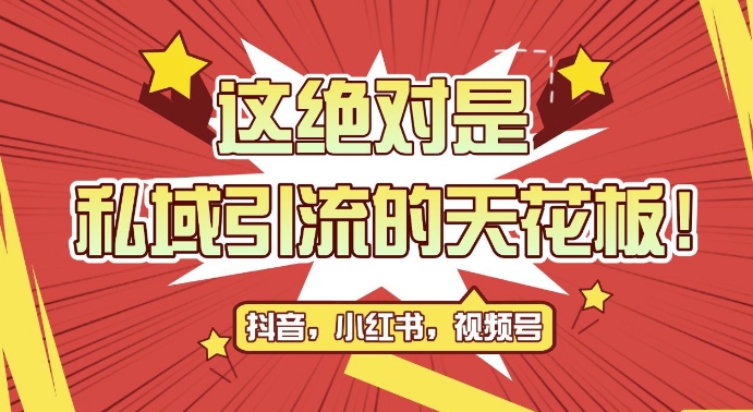 最新首发全平台引流玩法，公域引流私域玩法，轻松获客500+，附引流脚本，克隆截流自热玩法【揭秘】-优创项目网