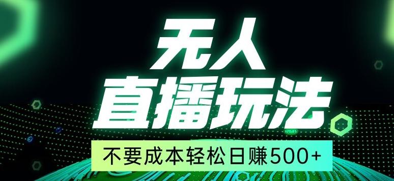 全网首发24年最新无人直播玩法，不需要成本，无需人力，一台电脑24小时为你工作-优创项目网