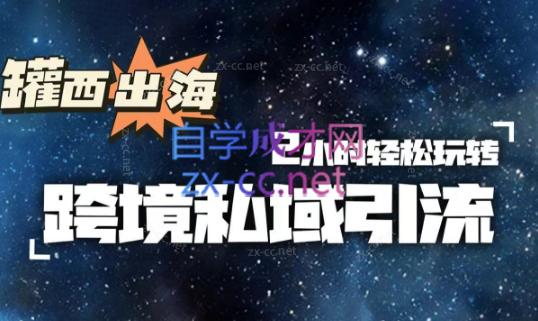 罐西老师·零基础学会跨境私域引流-优创项目网