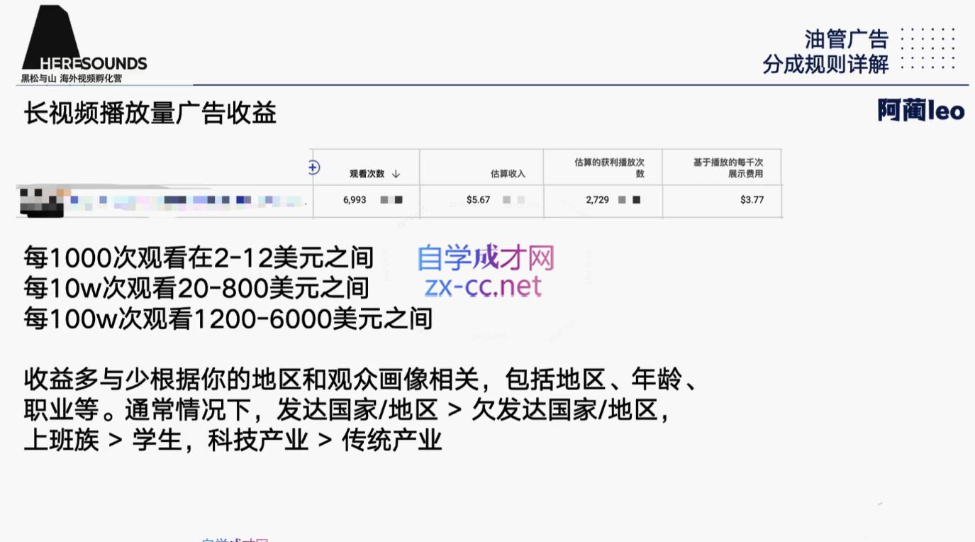 阿蔺Leo·跨境油管视频YouTube实训营(更新2025)-优创项目网