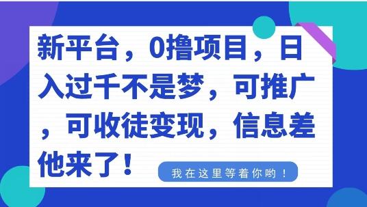 不要再花冤枉钱了，0撸项目，每天坚持，稳定1000+-优创项目网