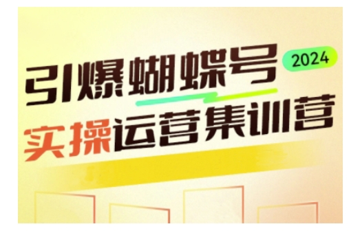 引爆蝴蝶号实操运营，助力你深度掌握蝴蝶号运营，实现高效实操，开启流量变现之路-优创项目网