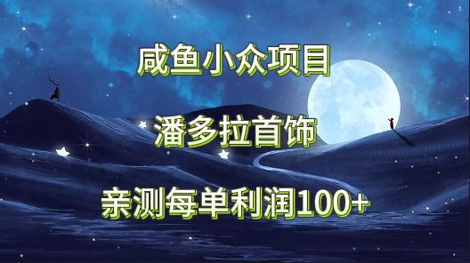 咸鱼小众项目，潘多拉首饰，亲测每单利润100+-优创项目网