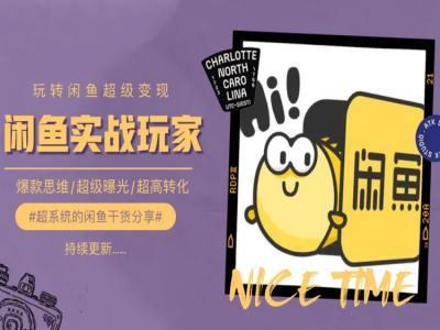 手把手教你0到1系统玩转闲鱼变现，爆款思维/超级曝光/超高转化-优创项目网