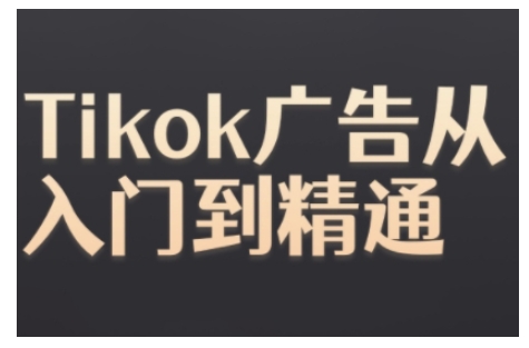 Tiktok Ads实操教程，Tiktok广告从入门到精通-优创项目网
