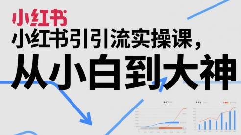 小红书引流实操课，从小白到大神-优创项目网