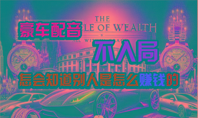 炫富神器，简单无脑粘贴复制，闷声发财，当天见收益，无上限封顶-优创项目网