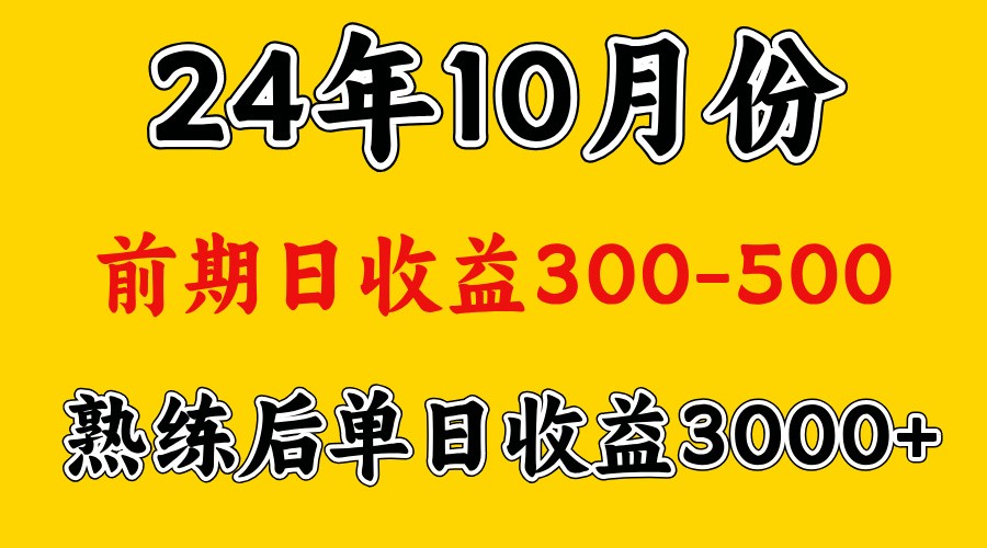 高手是怎么赚钱的.前期日收益500+熟练后日收益3000左右-优创项目网