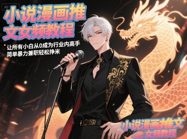 小说漫画推文女频教程，让所有小白从0成为行业内高手，简单暴力兼职轻松挣米-优创项目网