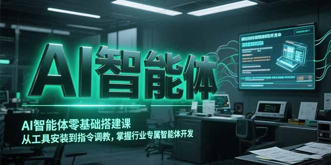 AI智能体零基础搭建课，从工具安装到指令调教，掌握行业专属智能体开发…-优创项目网