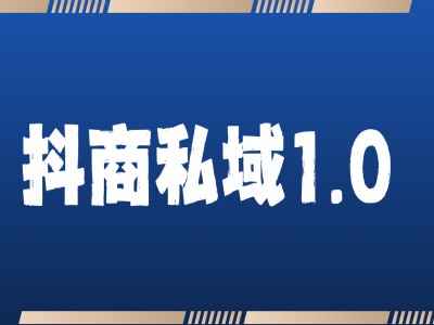 抖商服务私域1.0，抖音引流获客详细教学-优创项目网