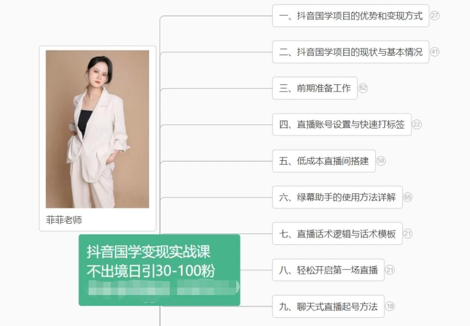 抖音国学变现项目：不出境日引30-100粉实战课程-优创项目网
