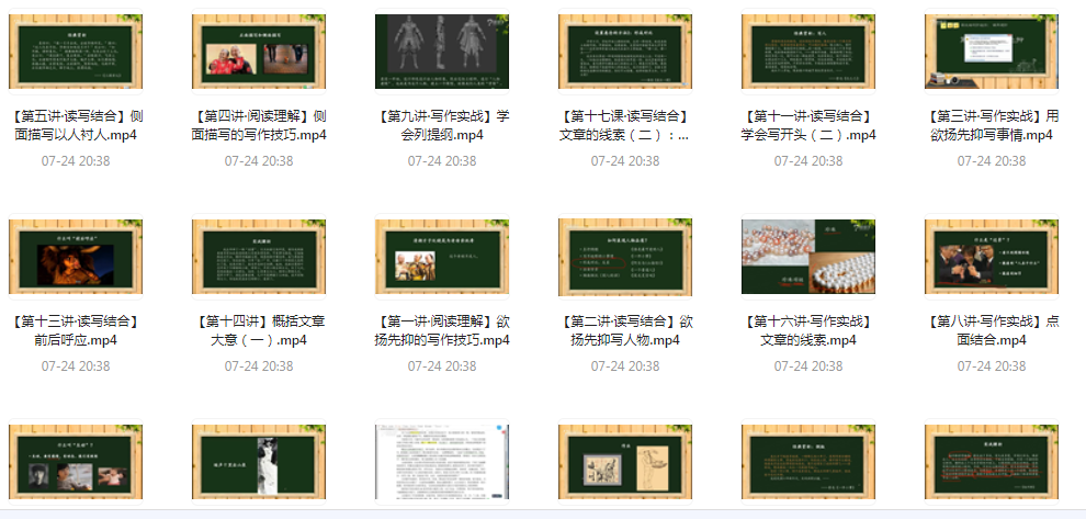 阅读理解及写作技法-优创项目网