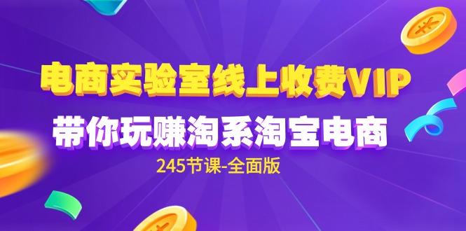(9859期)电商-实验室 线上收费VIP，带你玩赚淘系淘宝电商(245节课-全面版)-优创项目网