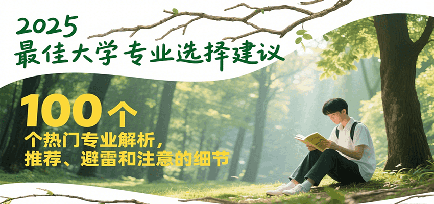 2025最佳大学专业选择建议，100个热门专业解析，推荐、避雷和注意的细节-优创项目网