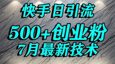 创业粉怎么打？快手精准引流创业粉，宝妈群体日进500+精准流量-优创项目网