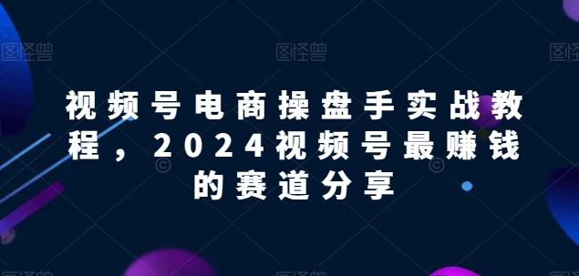 视频号电商实战教程，2024视频号最赚钱的赛道分享-优创项目网