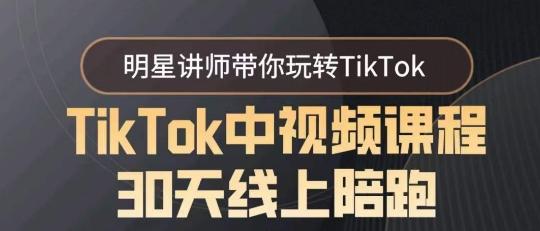 TikTok中视频课程30天线上陪跑，明星讲师带你玩转TikTok-优创项目网
