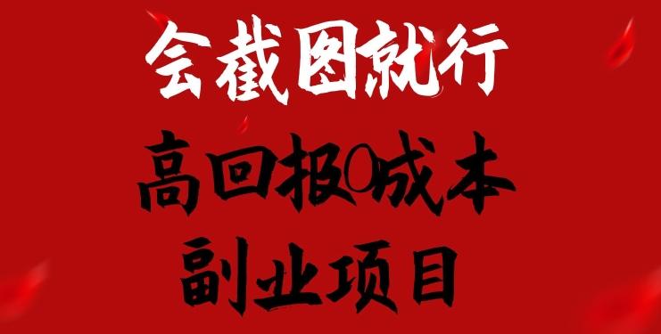 会截图就行，高回报0成本副业项目，卖离婚模板一天1.5k+【揭秘】-优创项目网