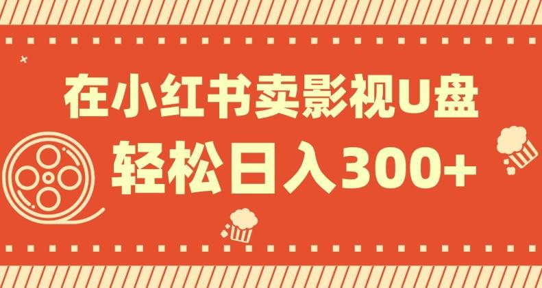 在小红书上卖影视U盘，轻松日入300+，操作简单，小白可轻松上手-优创项目网