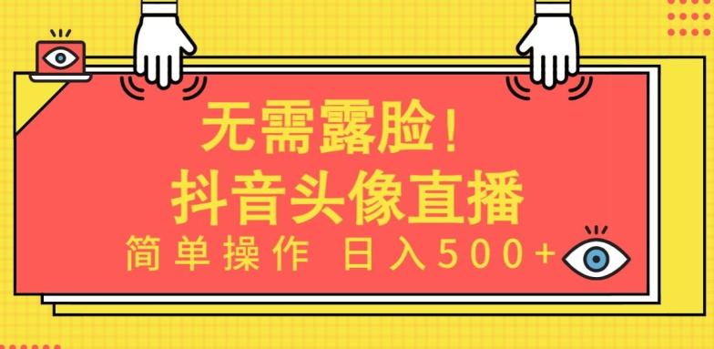 无需露脸，Ai头像直播项目，简单操作日入500+【揭秘】-优创项目网