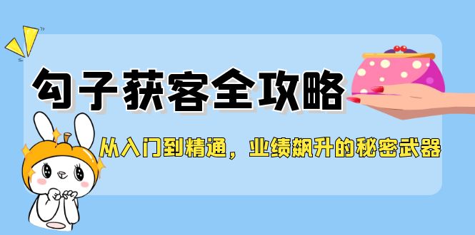 从入门到精通，勾子获客全攻略，业绩飙升的秘密武器-优创项目网