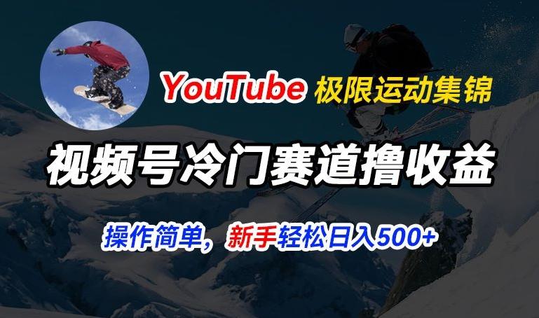 视频号冷门赛道撸收益，YouTube搬运极限运动集锦，暴力起号，操作简单流量高，轻松日入5张【揭秘】-优创项目网