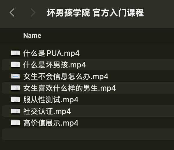 坏男孩学院 官方入门课程-优创项目网