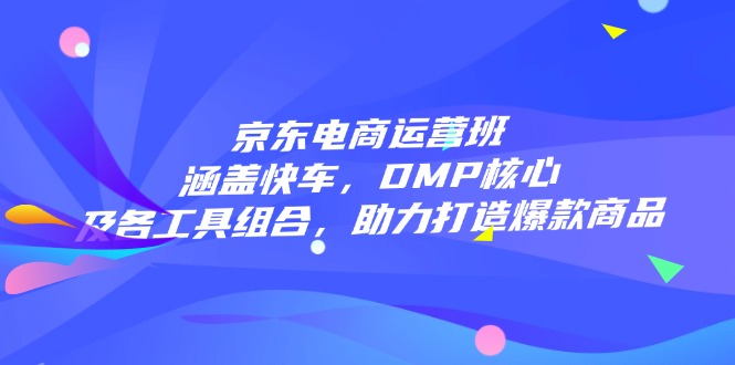京东电商运营班：涵盖快车，DMP核心及各工具组合，助力打造爆款商品-优创项目网