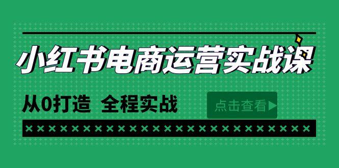 (9946期)最新小红书·电商运营实战课，从0打造  全程实战(65节视频课)-优创项目网