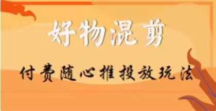 【万三】好物混剪付费随心推投放玩法，随心投放小课抖音教程-优创项目网