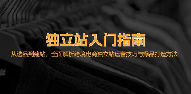 独立站入门指南：从选品到建站，全面解析跨境电商独立站运营技巧与爆品...-优创项目网