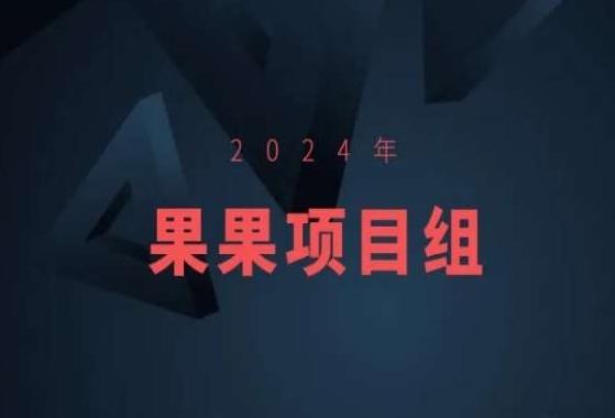 2024年果果项目组项目合集-果果最新项目-优创项目网