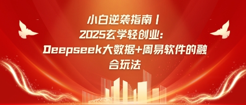 小白逆袭指南，2025玄学轻创业：Deepseek大数据+周易算法的融合玩法-优创项目网