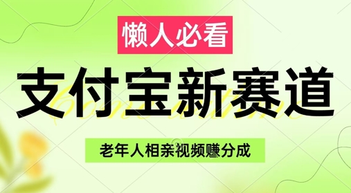 支付宝新赛道，利用老年人相亲视频，挣分成收益，轻松月入过W，操作简单-优创项目网