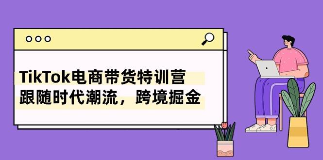 TikTok电商带货特训营，跟随时代潮流，跨境掘金(8节课-优创项目网