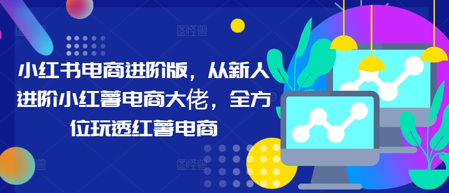小红书电商进阶版，从新人进阶小红薯电商大佬，全方位玩透红薯电商-优创项目网