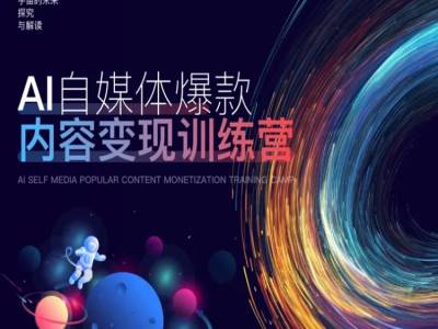 AI自媒体爆款内容变现训练营，20%底层逻辑，60%实操方法，20%案例拆解(即学即用)-优创项目网