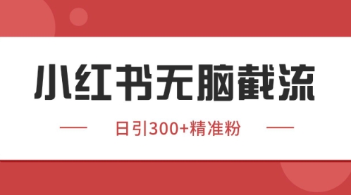 小红书只要你有同行就能获客，独家野路子获客玩法，暴力截流【揭秘】-优创项目网