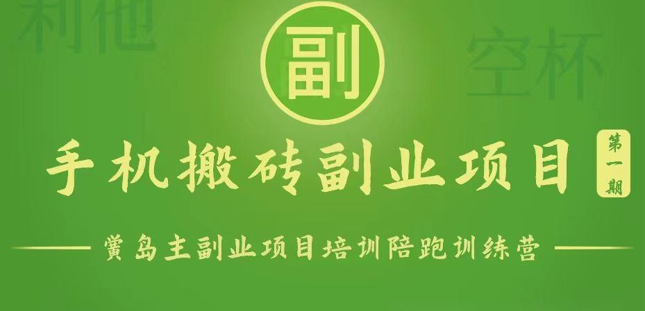 手机搬砖小副业项目训练营1.0，能用手机做的简单小副业-优创项目网