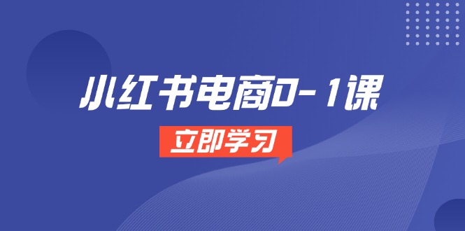 小红书电商0-1课，开店选品全流程，多平台素材处理与爆款笔记制作-优创项目网