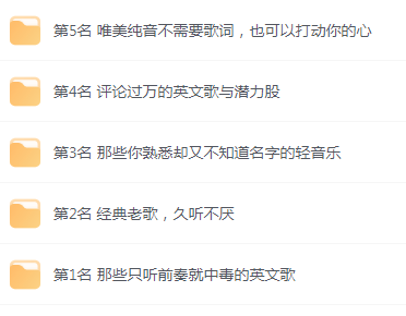 【无损音乐分享】网易云音乐收藏榜单前五名合集 精选好歌-优创项目网