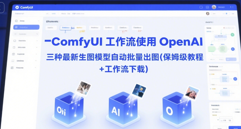 ComfyUI 工作流使用 OpenAI 三种最新生图模型自动批量出图(保姆级教程+工作流下载)-优创项目网