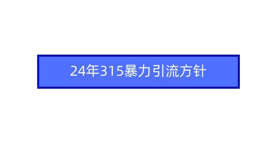 2024年自媒体爆款视频制作，快速涨粉暴力引流方针！-优创项目网