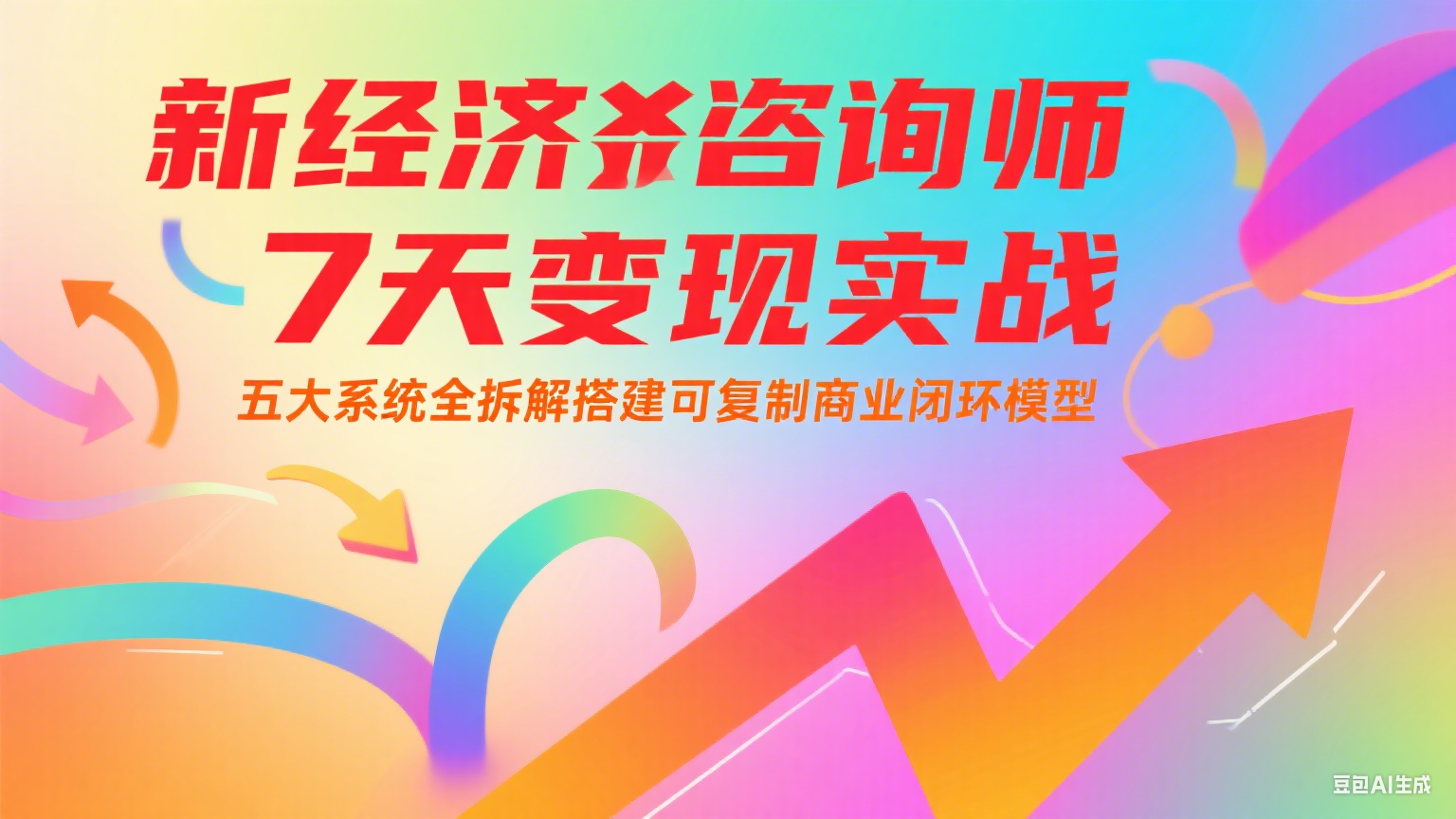 新经济咨询师 7 天变现实战：五大系统全拆解搭建可复制商业闭环模型-优创项目网