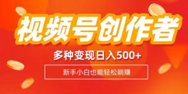 视频号创作者计划，多种变现方式，日入500+【内附1080g视频素材】-优创项目网