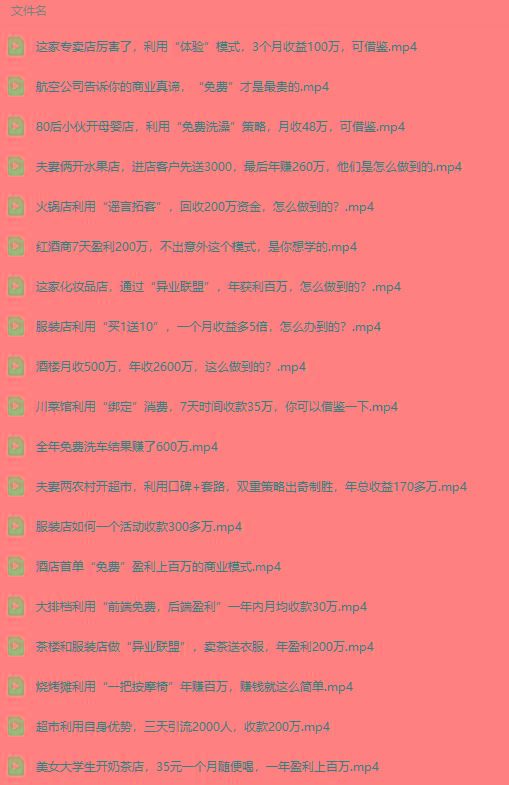 图片[5]-(9607期)真实有效391套商业模式，年入几十到几百万案例解析(电子书+视频+图文)-优创项目网